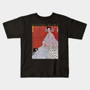 Gustav Klimt - Portrait of Fritza Riedler Kids T-Shirt